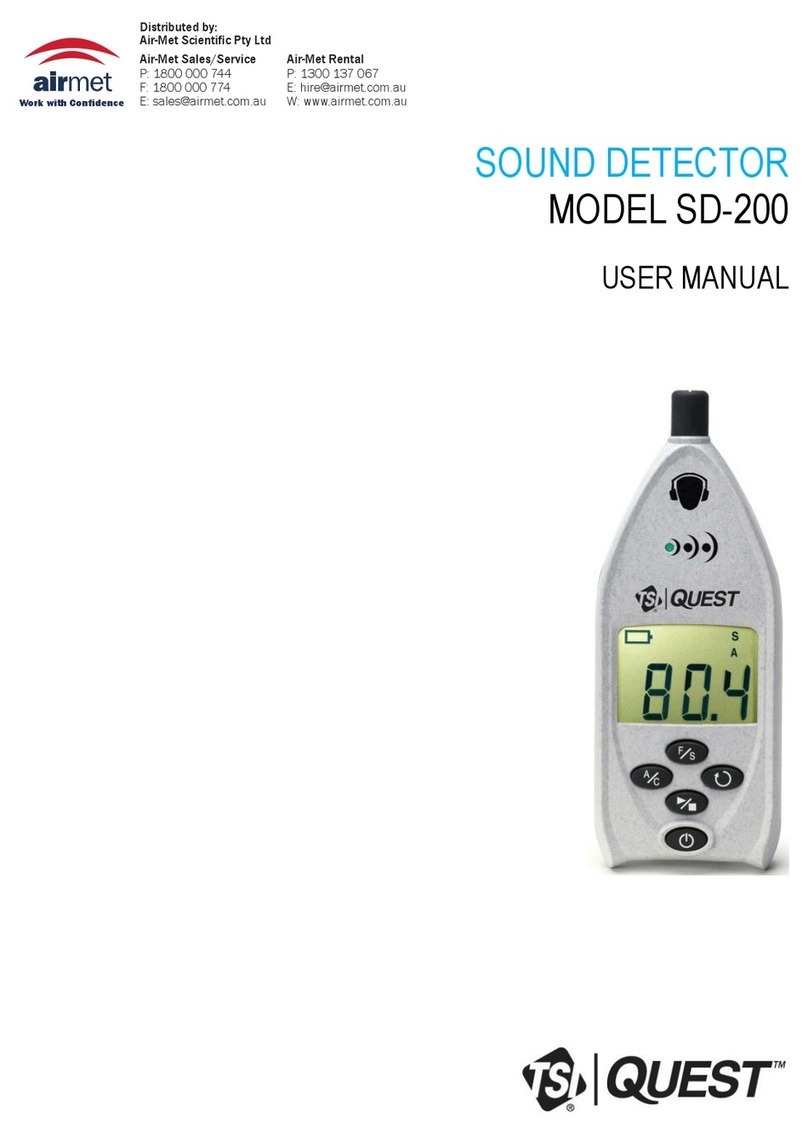 TSI Instruments QUEST SD-200 user manual TSI Instruments QUEST SD-200 user manual