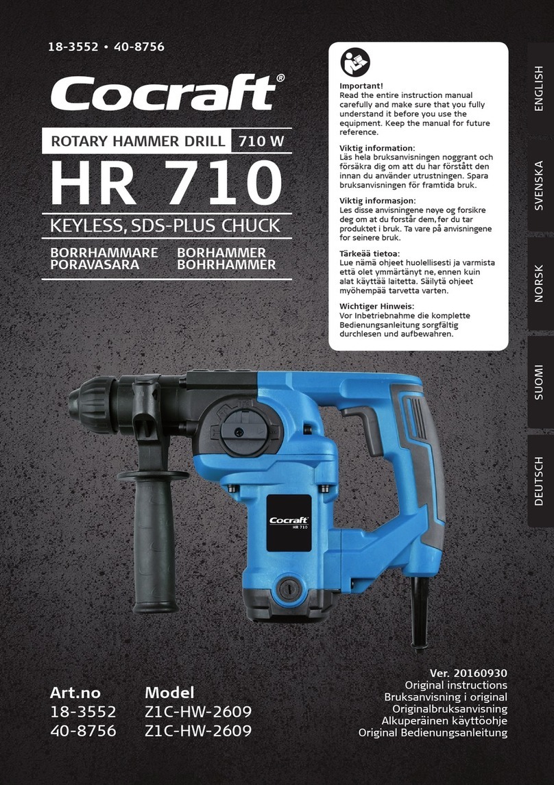 Cocraft HR 710 Original instructions