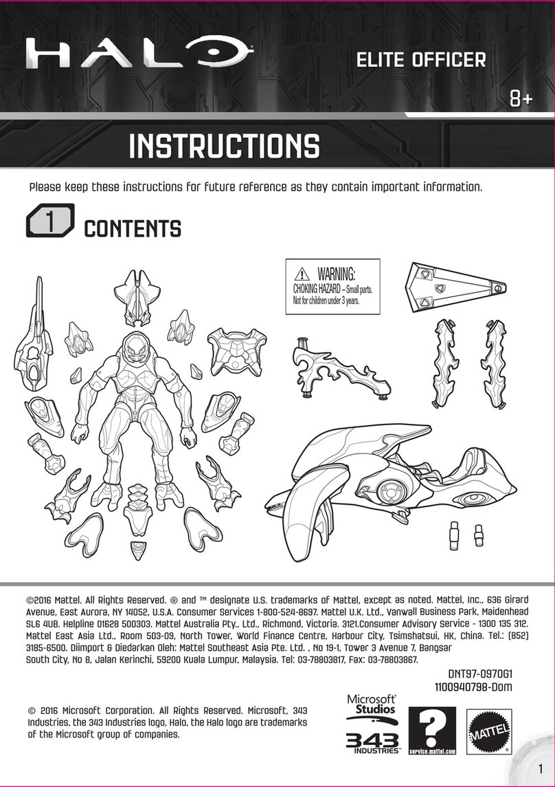 Mattel HALO ELITE OFFICER instructions