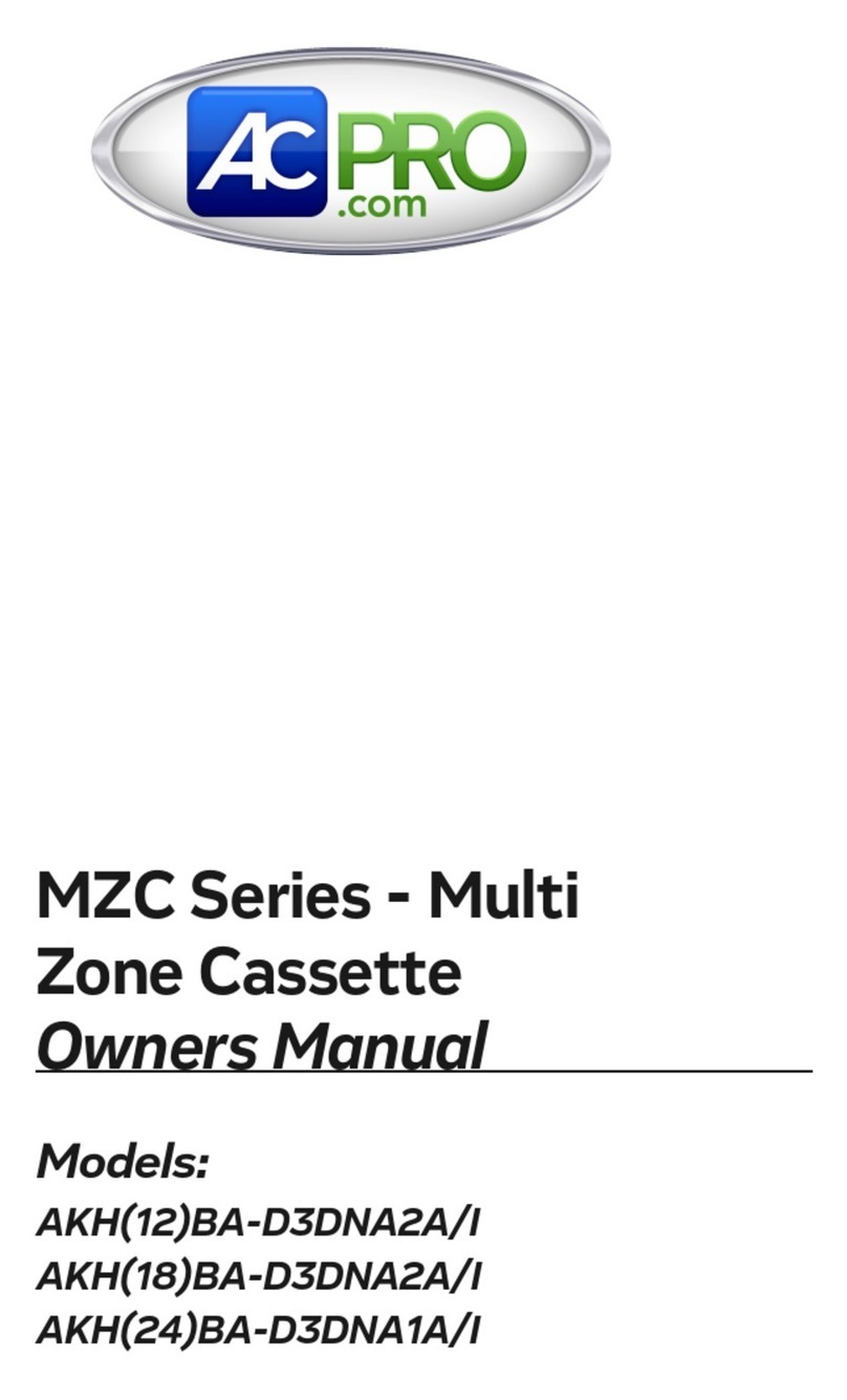 ACPro MZC Series User manual