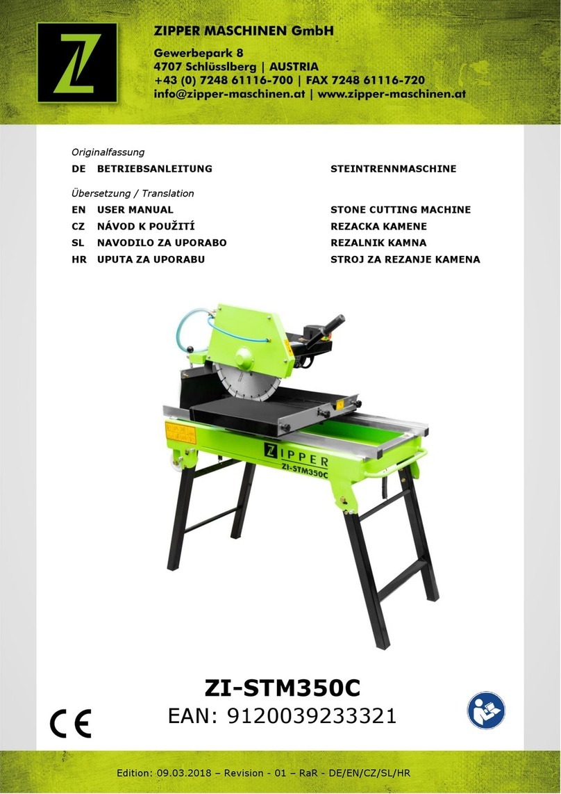 Z.I.P.P.ER MASCHINEN ZI-STM350C user manual