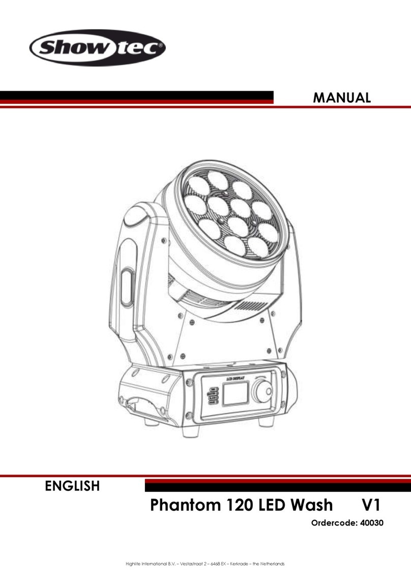Show Tec Phantom 120 LED Wash V1 User manual