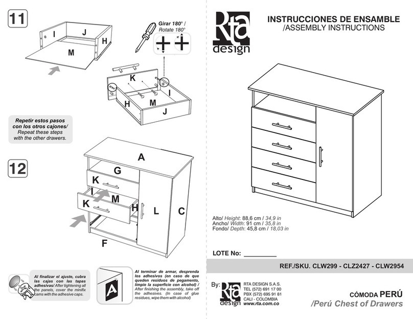 RTA CLW299 User manual