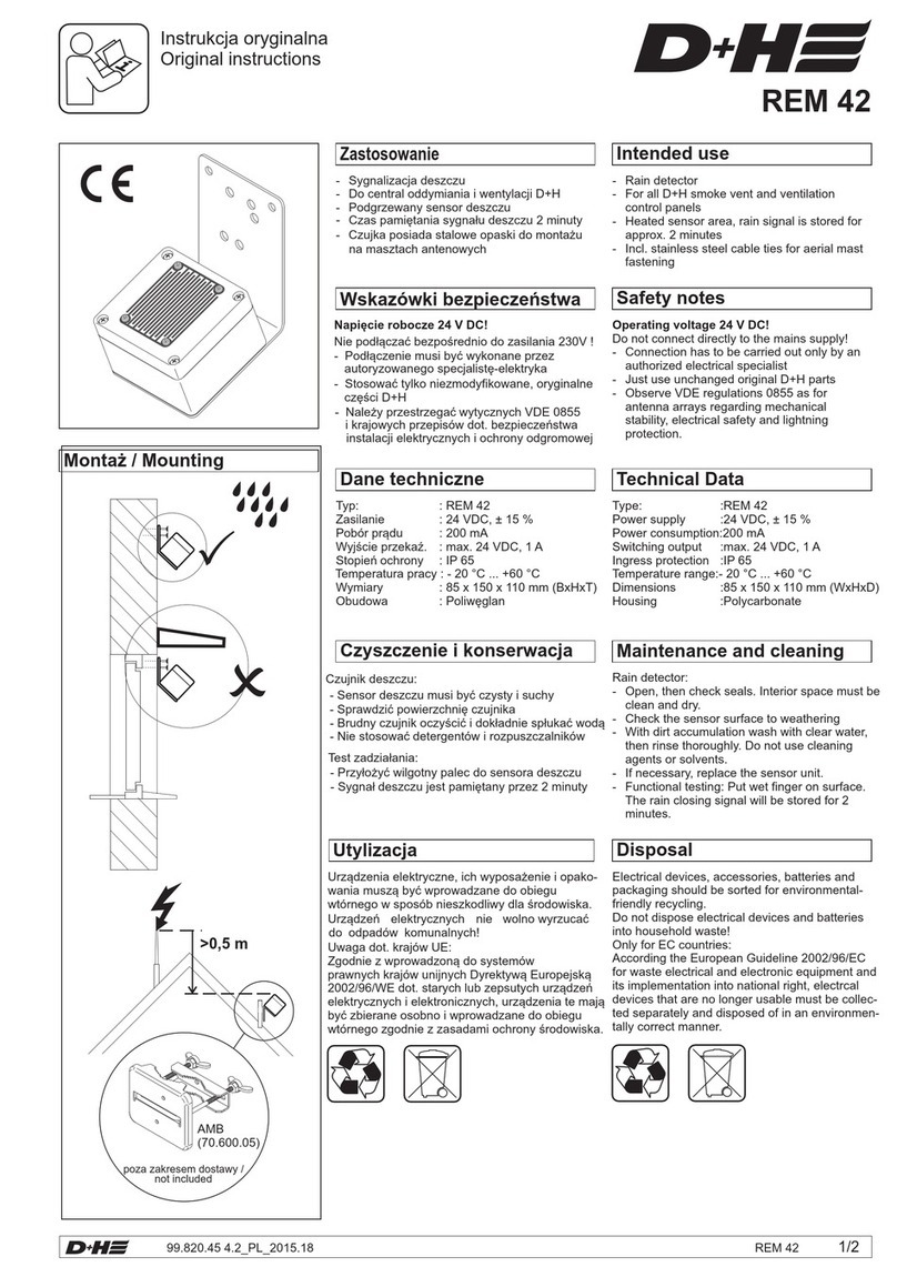 D+H REM 42 Original instructions