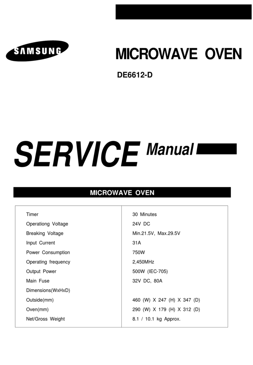 Samsung MAGNETRON DE6612-D Service manual