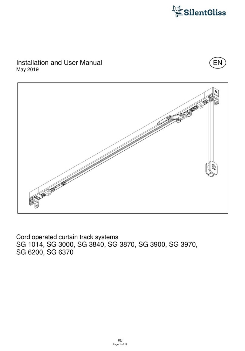 Silent Gliss SG 1014 Installation and user manual