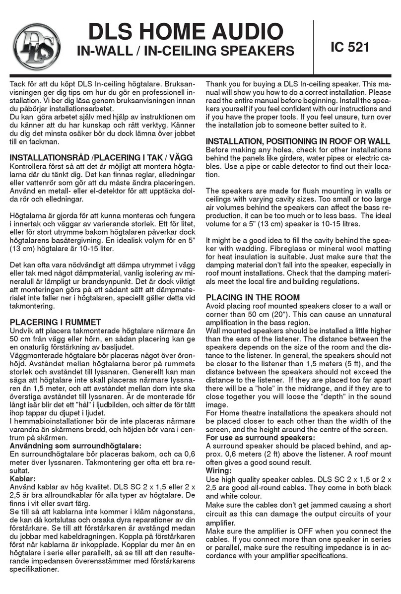 DLS IC 521 User manual