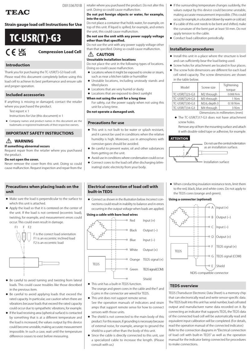 Teac TC-USR-G3 Instructions for use