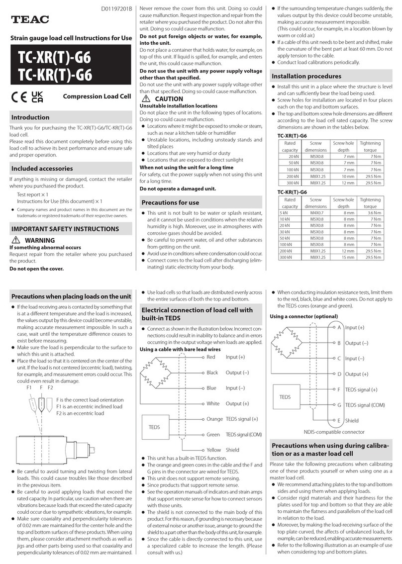 Teac TC-XR-G6 Instructions for use