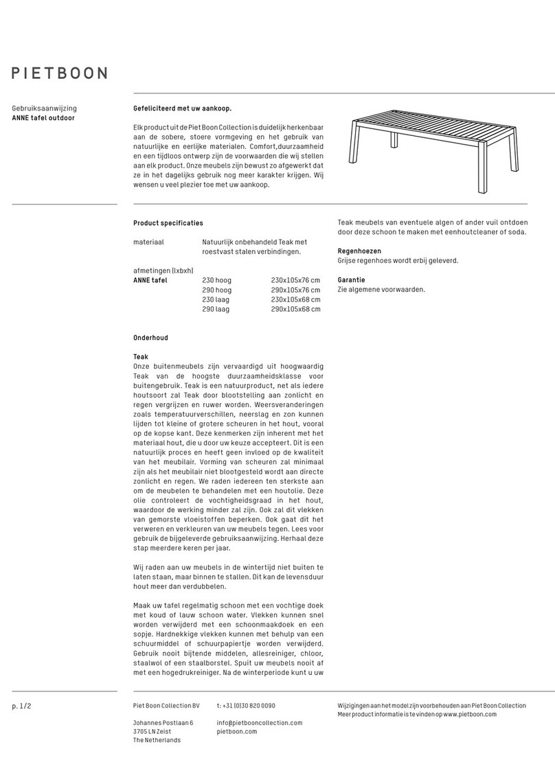 PIETBOON ANNE instructions