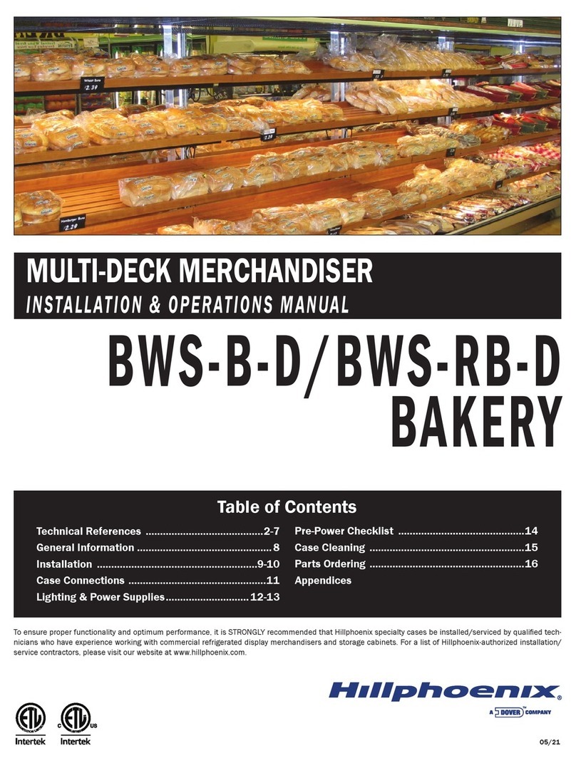 Dover Hillphoenix BAKERY BWS-B-D Installation & operation manual