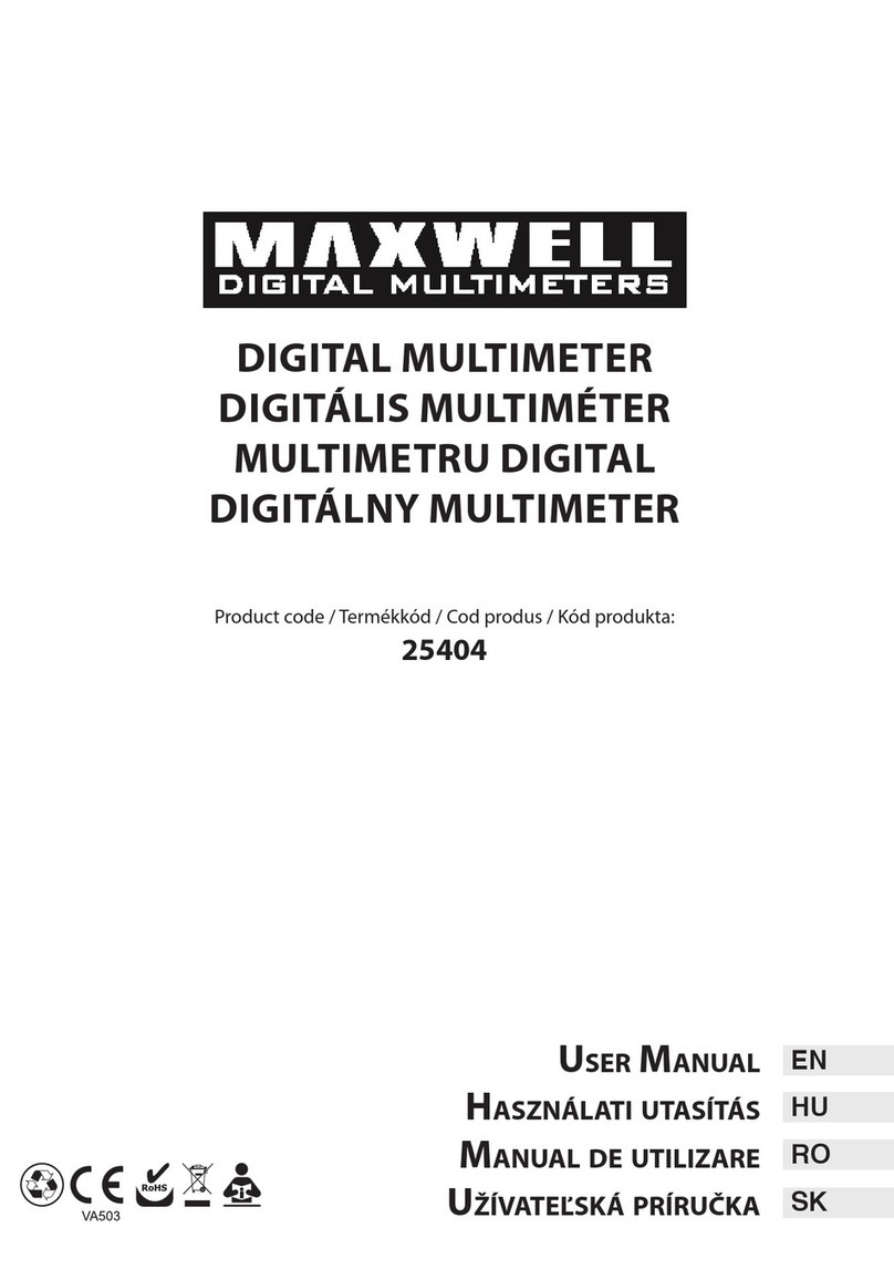 Maxwell Digital Multimeters 25404 User manual