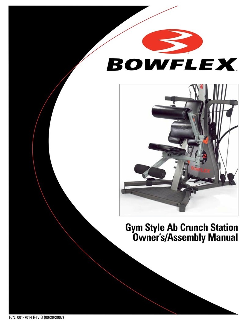 Bowflex Gym Style Ab Crunch Station User manual