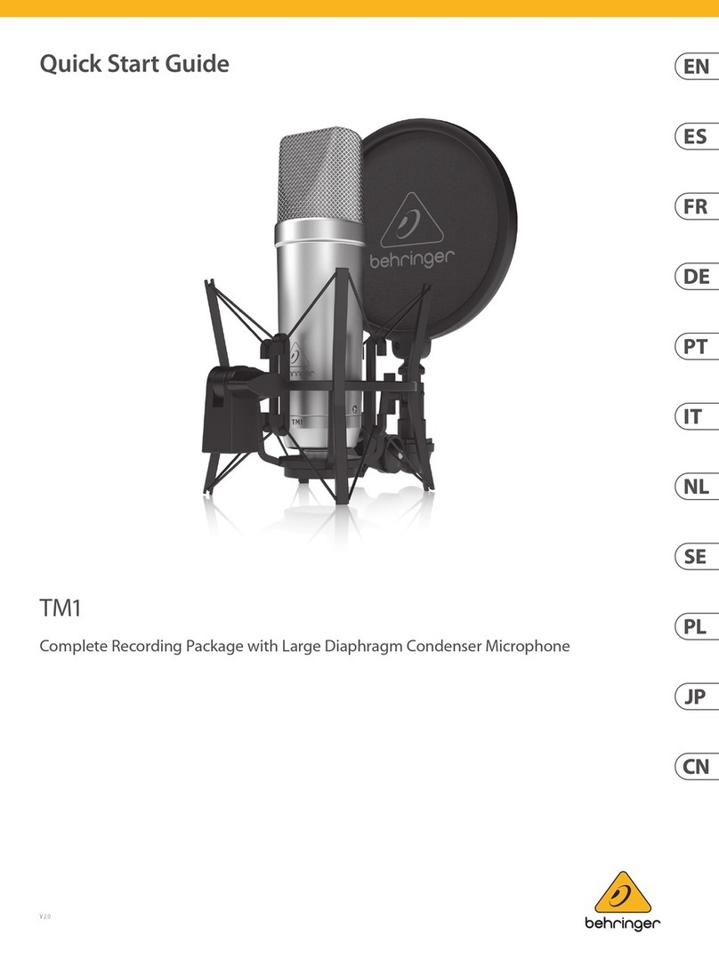 Behringer TM1 User manual