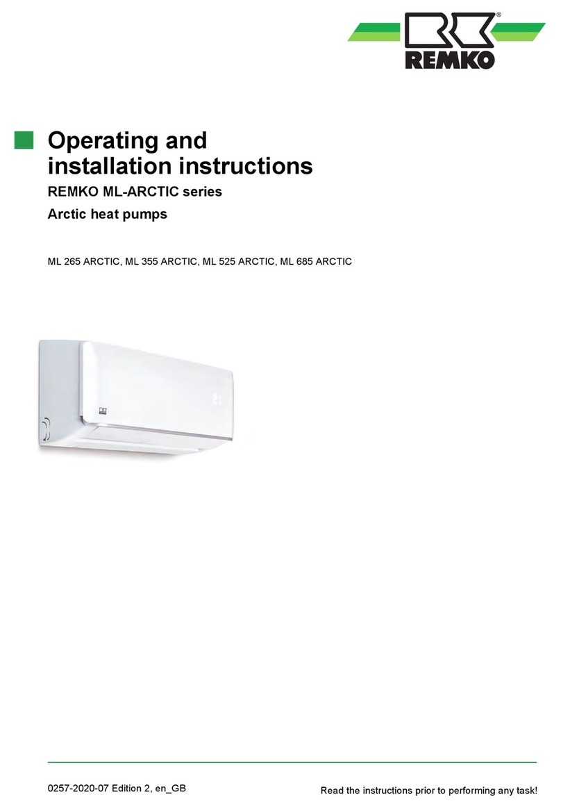 REMKO ML ARCTIC Series Operating and installation instructions