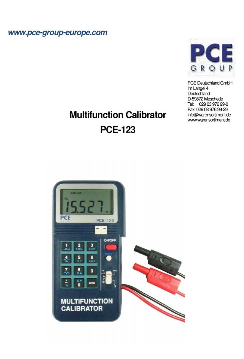 PCE Group PCE-123 User manual