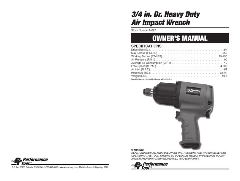 Performance Tool M627 owner's manual