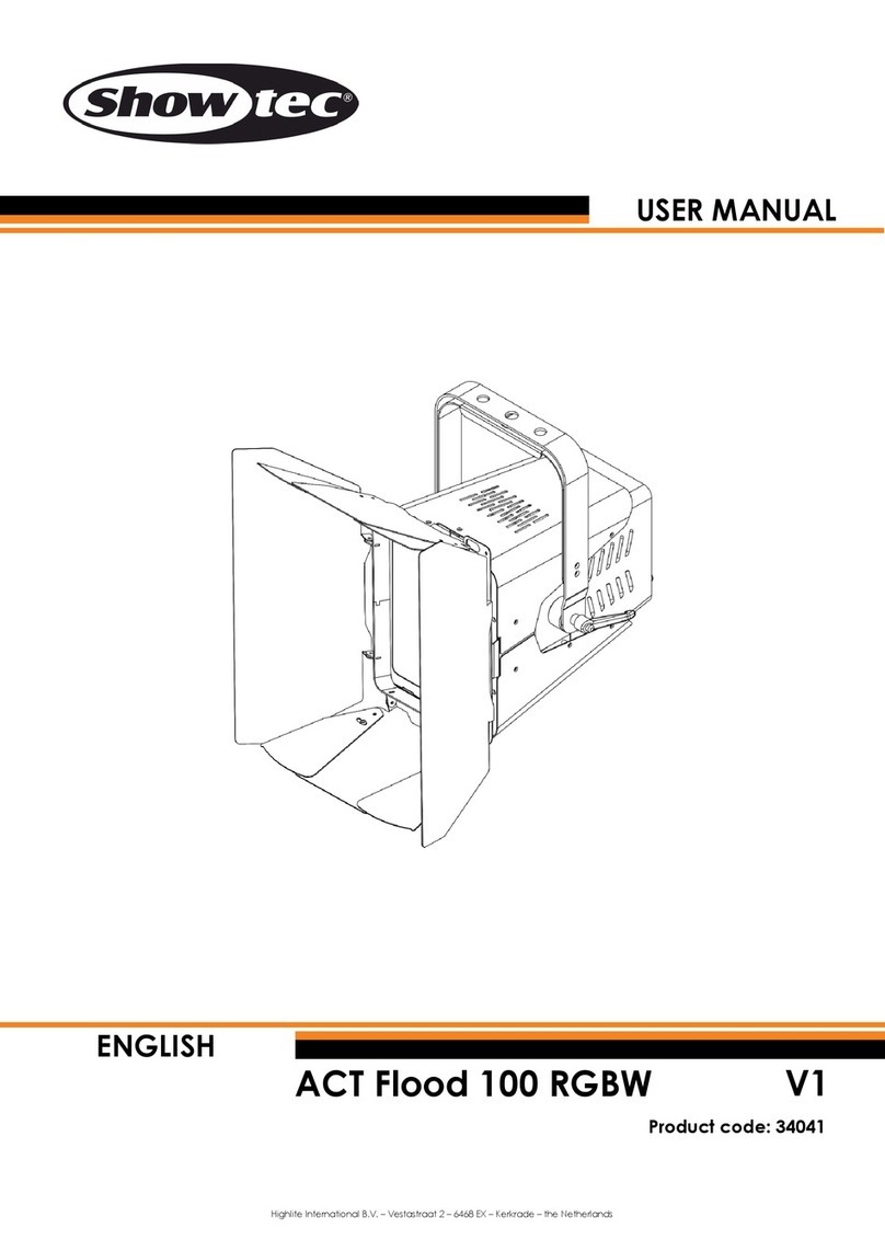 Show Tec ACT Flood 100 RGBW V1 User manual