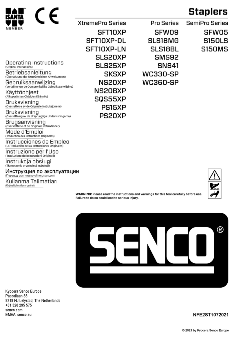 ISANTA SENCO SemiPro Series operating instructions