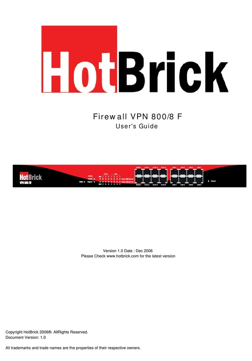 HotBrick VPN 800/8 F user guide HotBrick VPN 800/8 F user guide