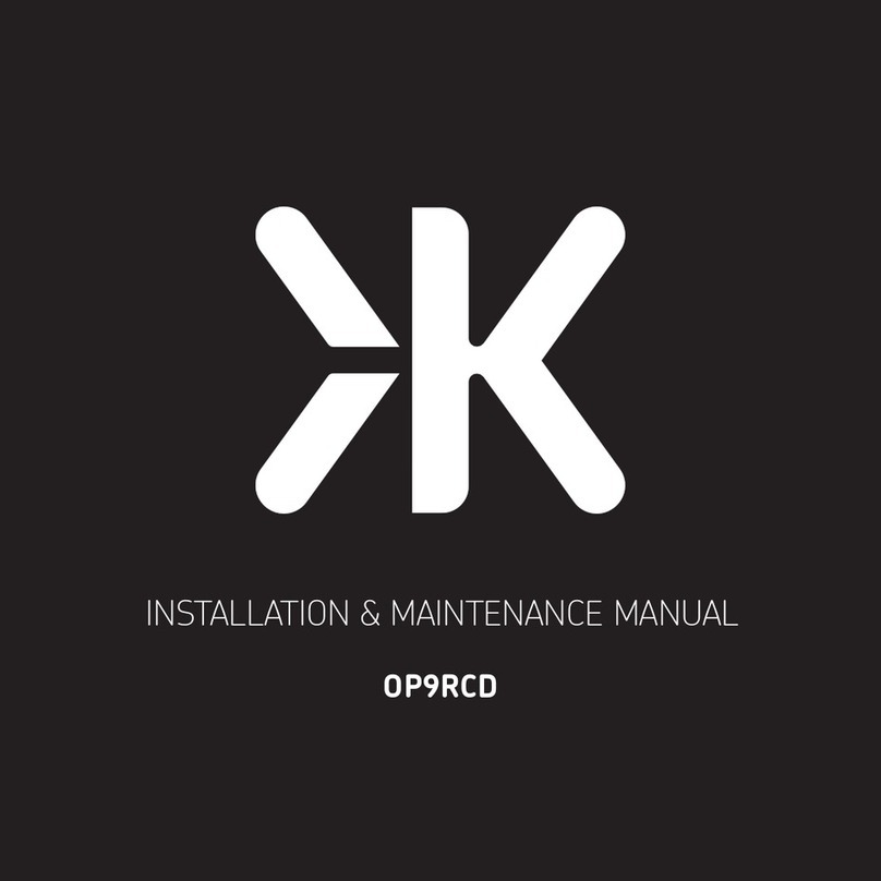 ML Accessories OP9RCD Installation & maintenance manual
