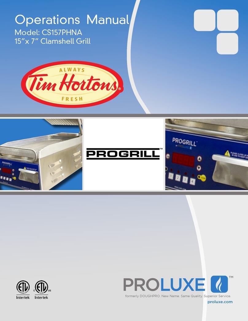 Proluxe Progrill CS157PHNA User manual
