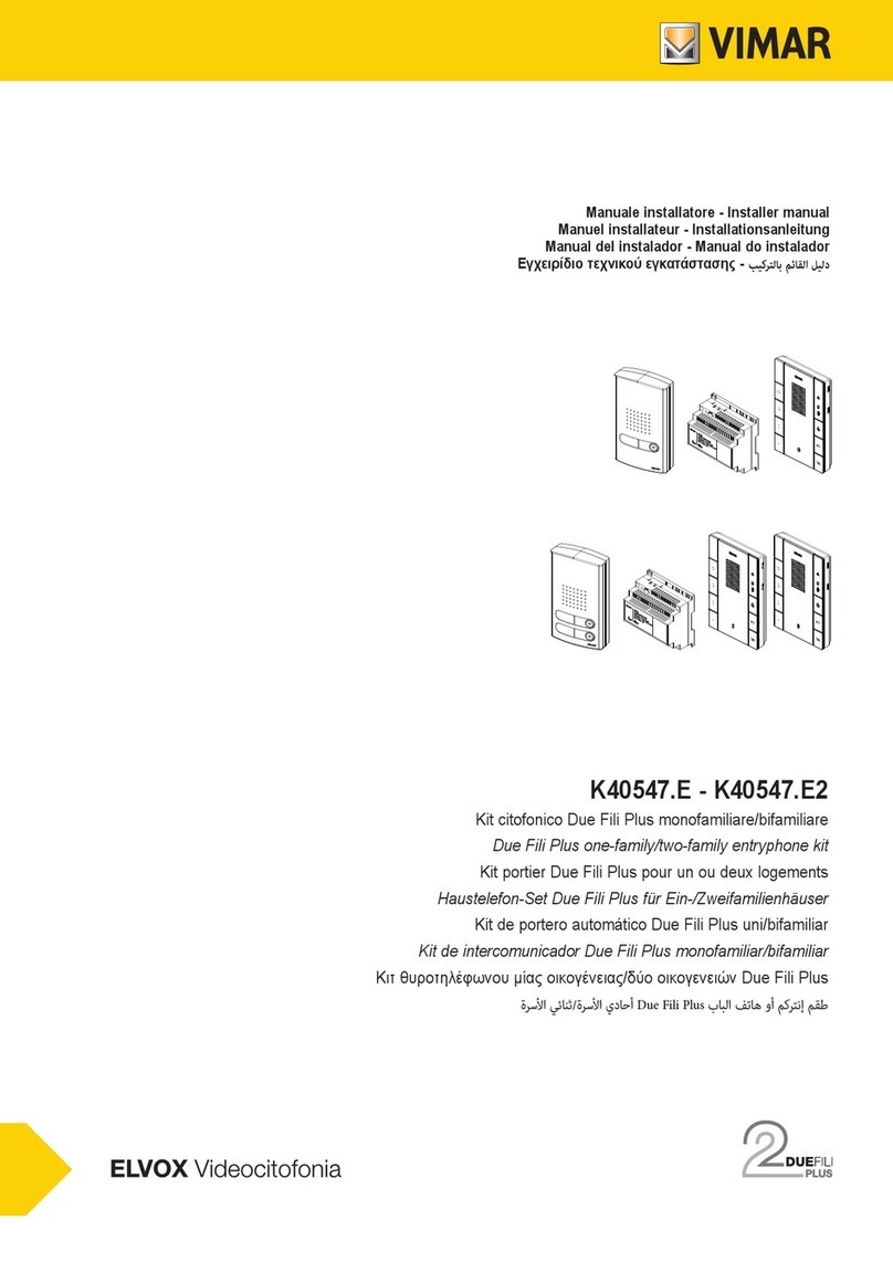 Vimar ELVOX K40547.E2 User guide