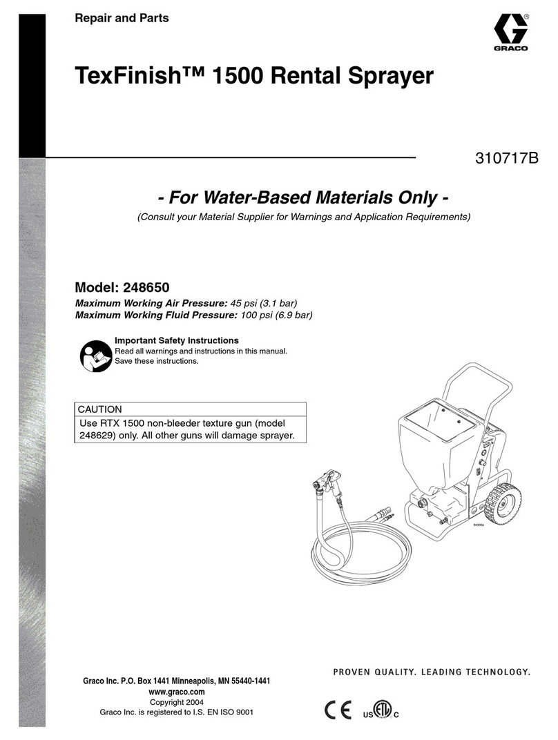 Graco TexFinish 1500 Repair and parts