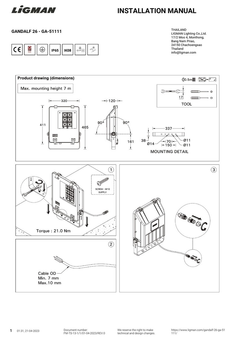 LIGMAN GA-51111 installation manual