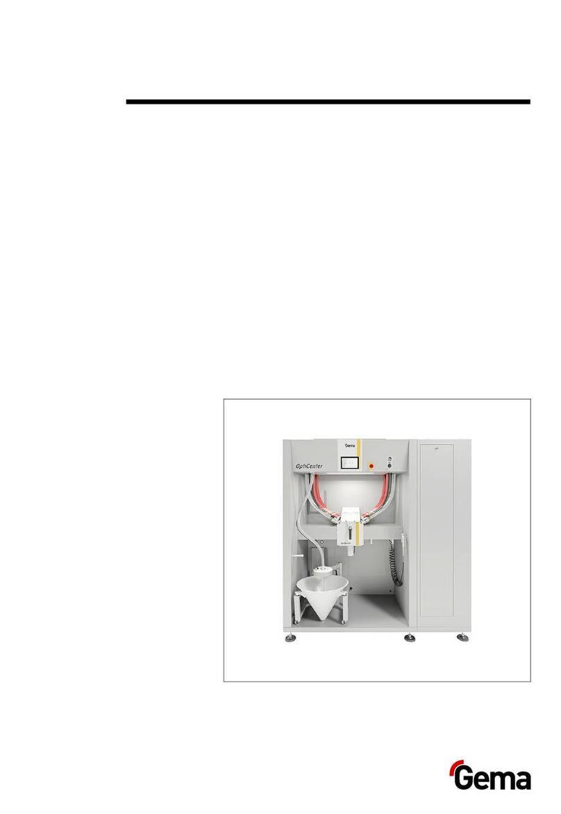 Gema OptiCenter OC08 Operating instructions and spare parts list