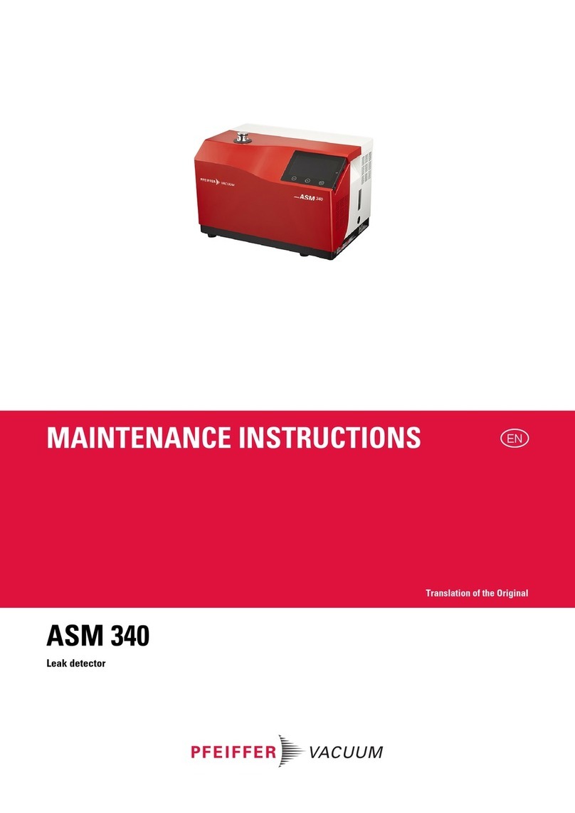 Pfeiffer Vacuum ASM 340 D Operating and maintenance instructions