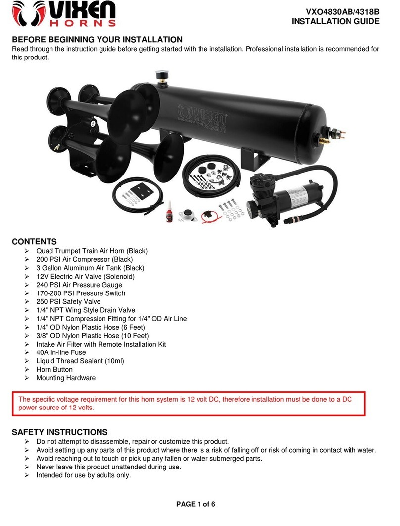 Vixen Horns VXO4830AB User manual