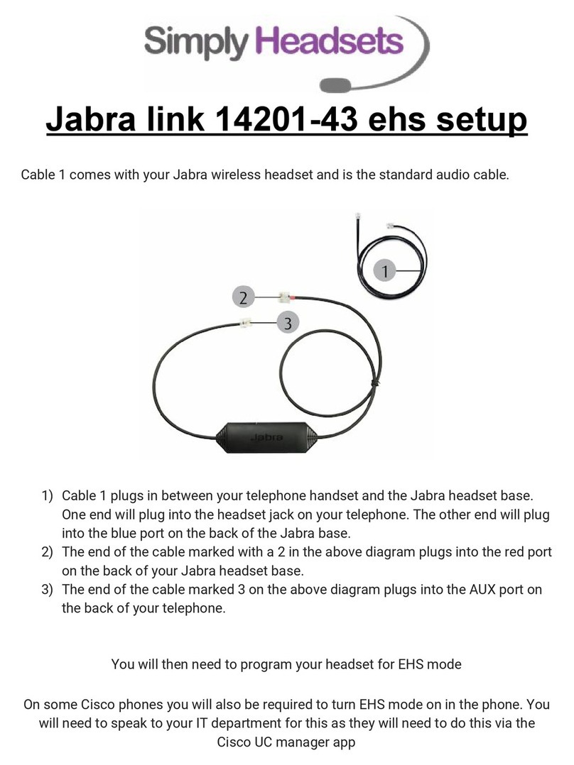 Jabra link 14201-43 Manual