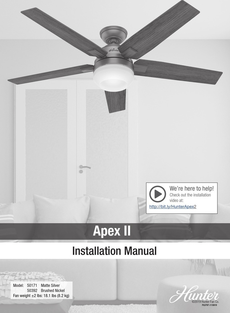Hunter 50171 User manual