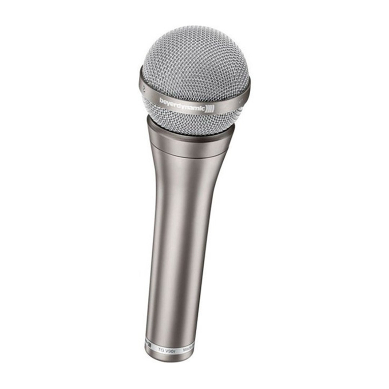 Beyerdynamic TG V90 User manual