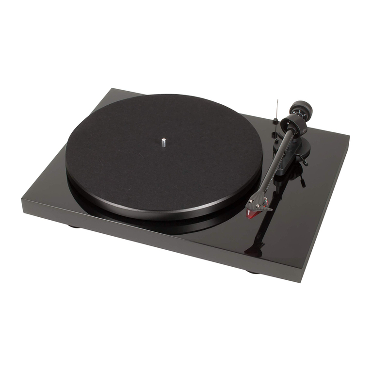 Pro-Ject Audio Systems Debut Carbon DC user manual