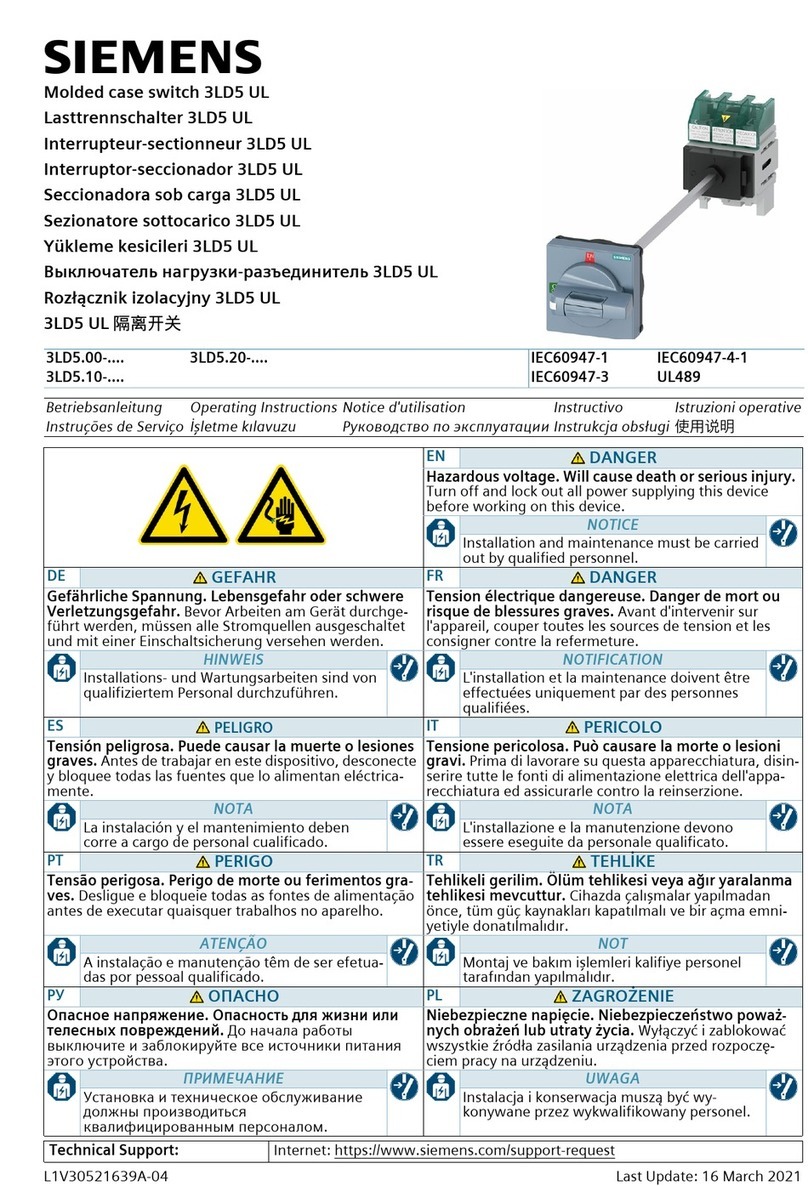 Siemens 3LD5.00 Series User manual