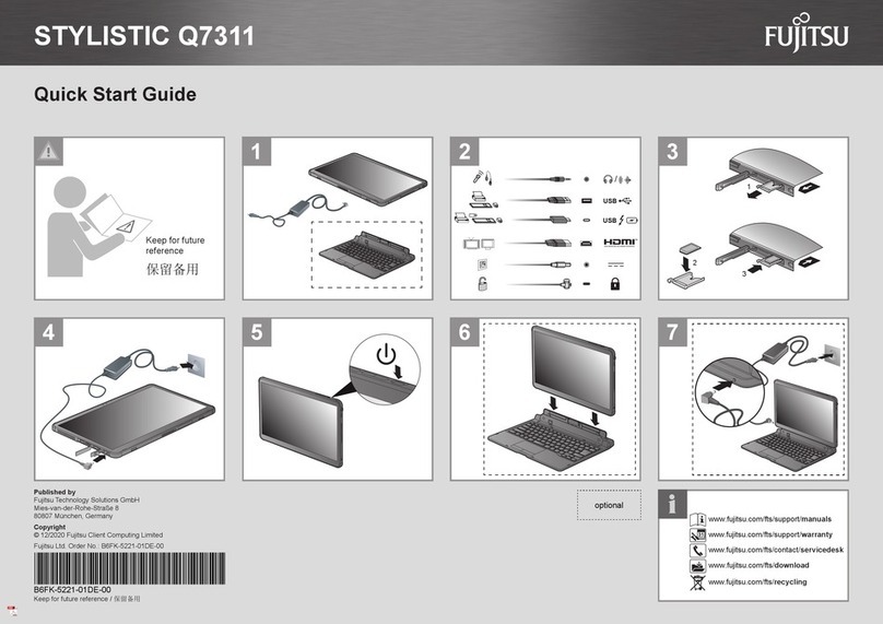 Fujitsu STYLISTIC Q7311 User manual