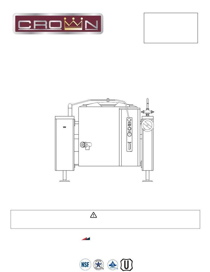 Middleby Crown GLT-20 Installation & operation manual