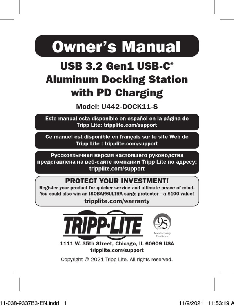 Tripp Lite U442-DOCK11-S owner's manual