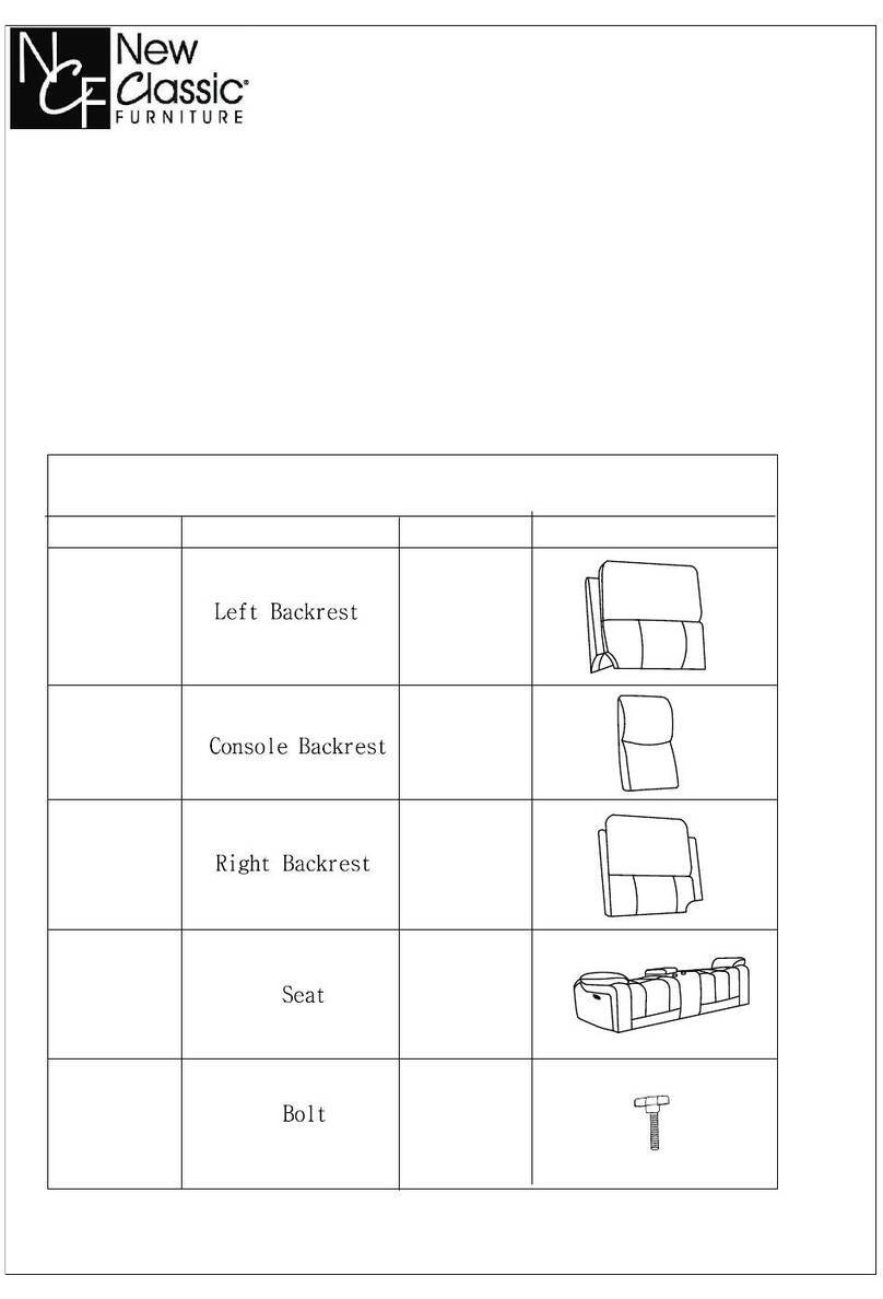 New Classic Furniture CICERO L4231-25 Assembly instructions