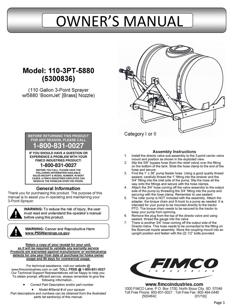 Fimco 5300836 owner's manual