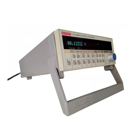 Keithley 182-M User manual