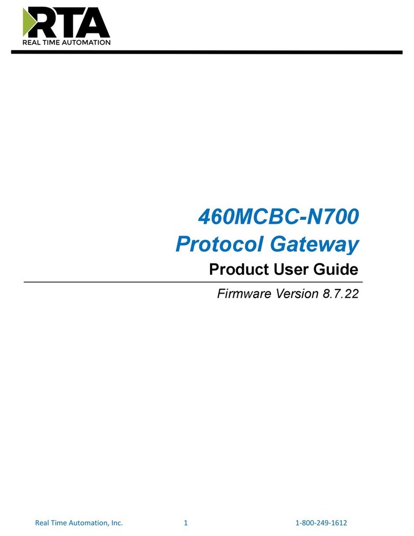 RTA 460MCBC-N700 Product user guide