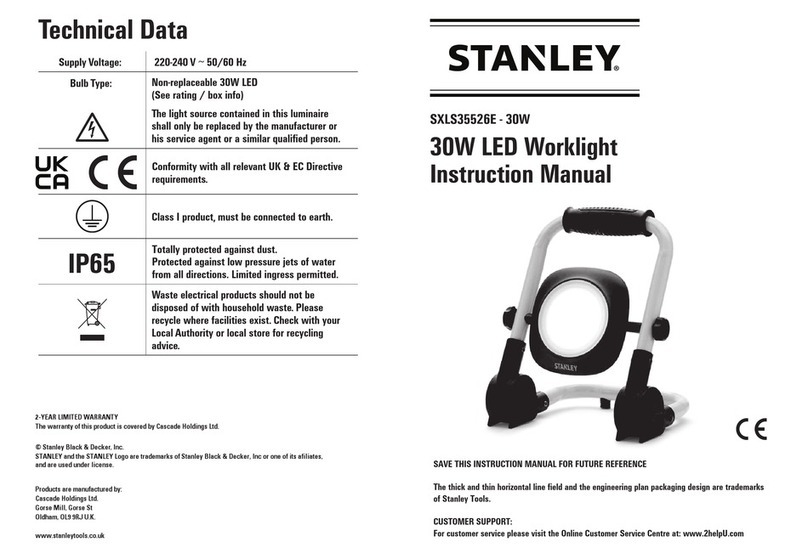 Stanley SXLS35526E User manual Stanley SXLS35526E User manual