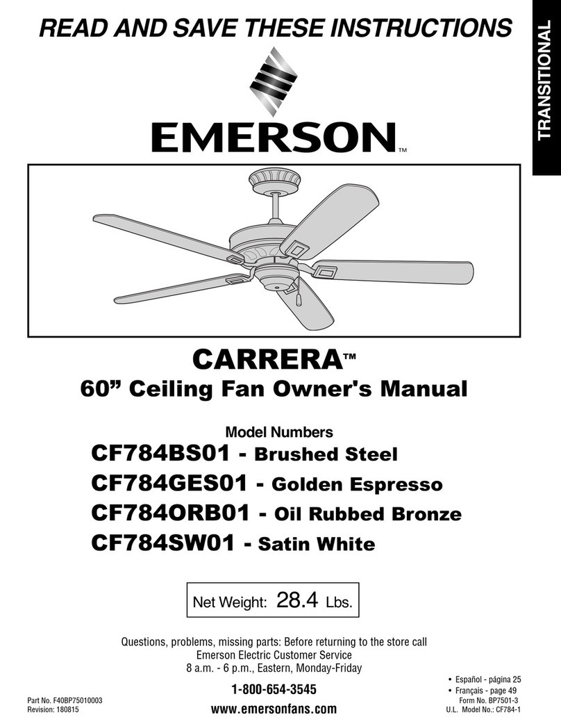 Emerson CARRERA CF784BS01 owner's manual