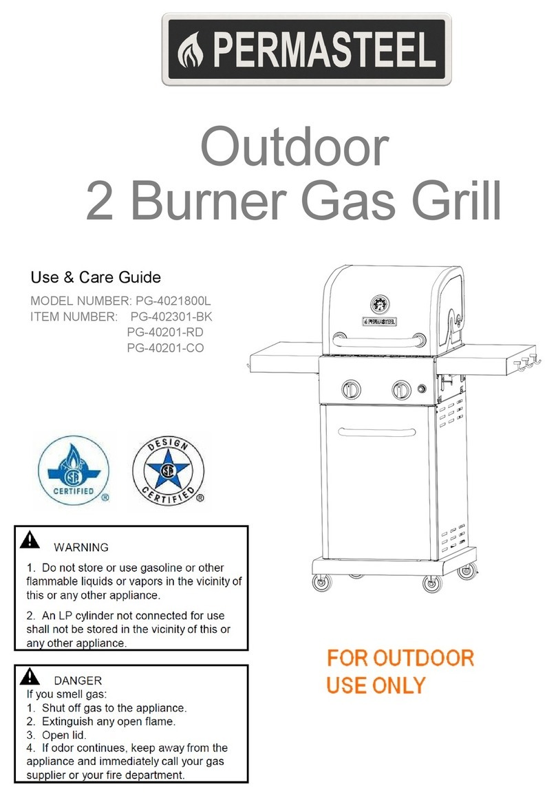 PERMASTEEL PG-402301-BK Use & care guide