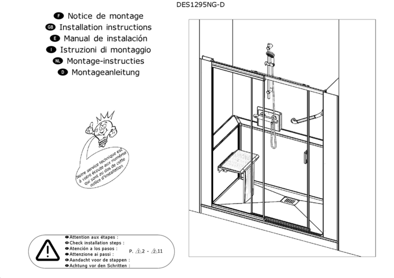 Kinedo Kinemagic Royal DES1295NG-D User manual Kinedo Kinemagic Royal DES1295NG-D User manual