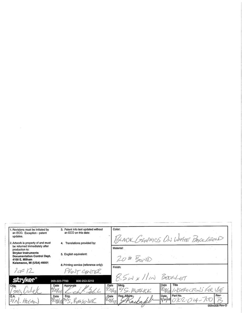 Stryker Neptune 2 Instructions for use