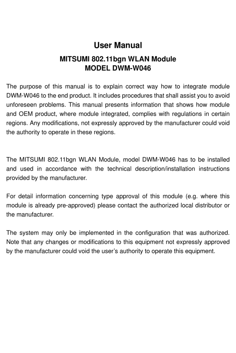 Mitsumi DWM-W046 User manual